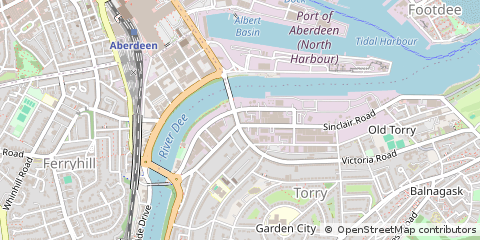 Map of Aberdeen