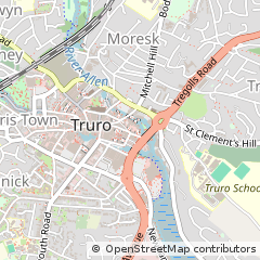 Map of Truro, Cornwall