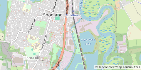 Map of Snodland, Kent