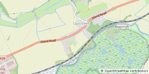 Map of Canterbury, Kent