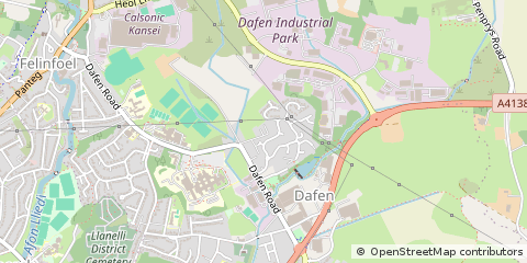 Map of Llanelli