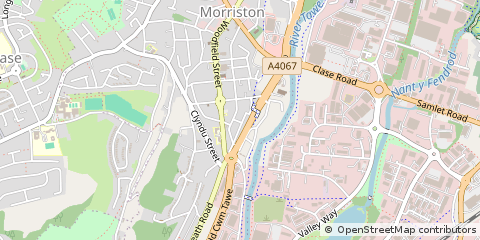 Map of Swansea
