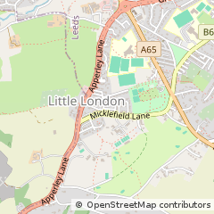 Map of Leeds, West Yorkshire