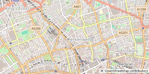 Map of Farringdon, London