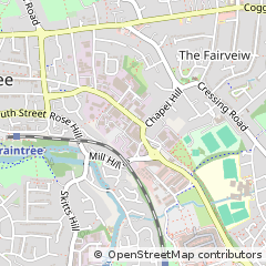 Map of Braintree, Essex