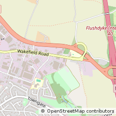 Map of Ossett, West Yorkshire