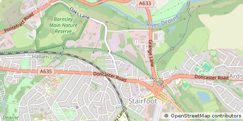 Map of Barnsley