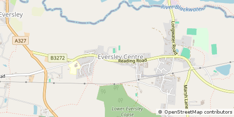 Map of Eversley, Hampshire