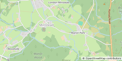 Map of Lyndhurst, Hampshire