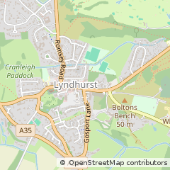 Map of Lyndhurst, Hampshire
