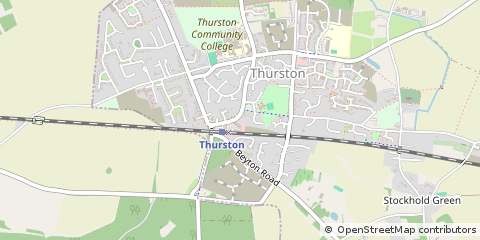 Map of Woodbridge, Suffolk
