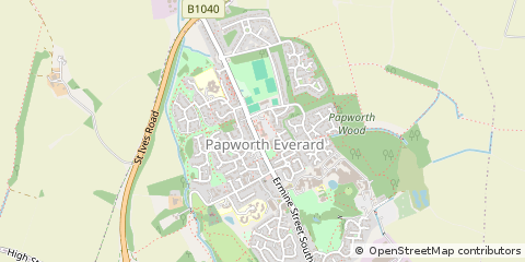 Map of Cambridge, Cambridgeshire