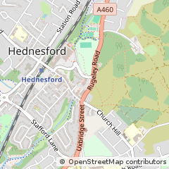 Map of Hednesford, Staffordshire