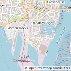 Map of Southampton, Hampshire