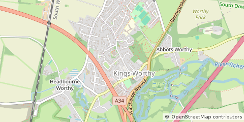 Map of Winchester
