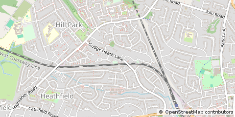 Map of Fareham, Hampshire