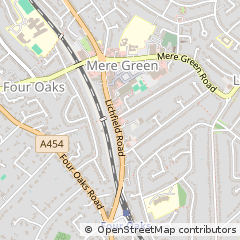 Map of Sutton Coldfield