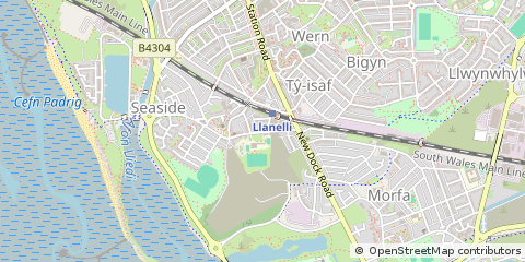 Map of Llanelli