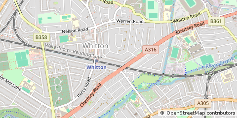 Map of Twickenham