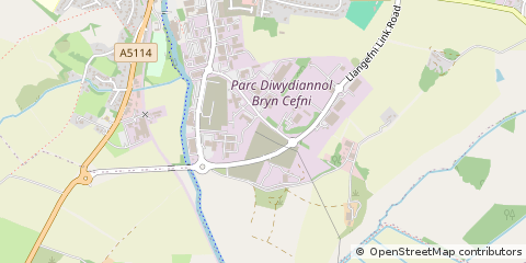 Map of Llangefni