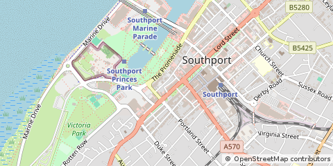 Map of Southport