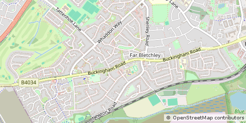 Map of Bletchley, Milton Keynes