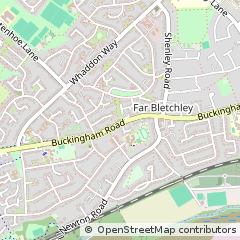 Map of Bletchley, Milton Keynes