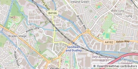 Map of West Bromwich, West Midlands