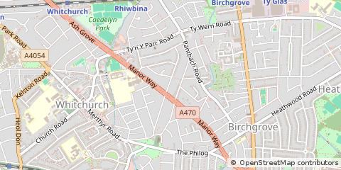 Map of Cardiff