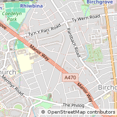 Map of Cardiff