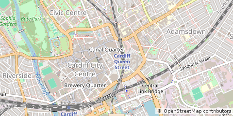 Map of Cardiff
