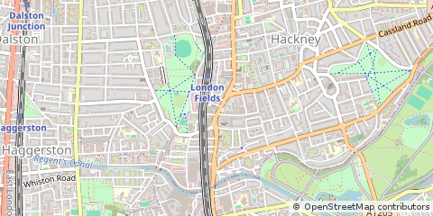 Map of Hackney, London
