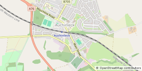 Map of Cumnock, Ayrshire