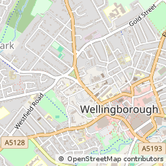 Map of Wellingborough, Northamptonshire