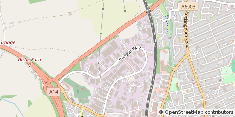 Map of Kettering, Northamptonshire