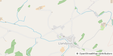 Map of Montgomery, Powys