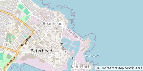 Map of Peterhead