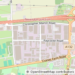 Map of Basildon, Essex