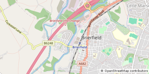 Map of Brierfield, Lancashire