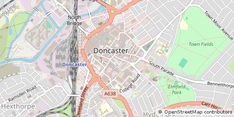 Map of Doncaster, South Yorkshire