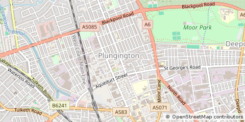 Map of Preston, Lancashire