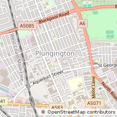 Map of Preston, Lancashire