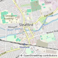 Map of Sleaford, Lincs