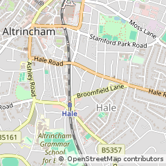 Map of Altrincham, Cheshire