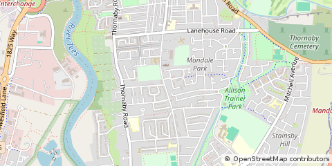 Map of Stockton-on-Tees
