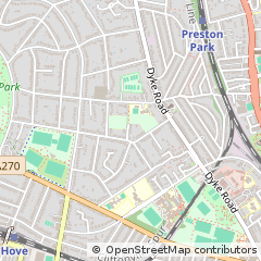 Map of Hove, East Sussex