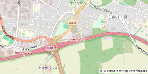 Map of High Wycombe