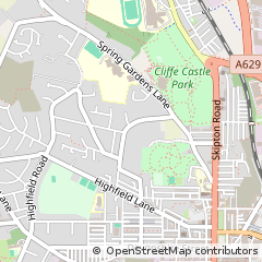Map of Keighley, West Yorkshire