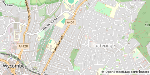 Map of High Wycombe, Buckinghamshire