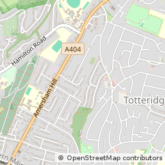 Map of High Wycombe, Buckinghamshire
